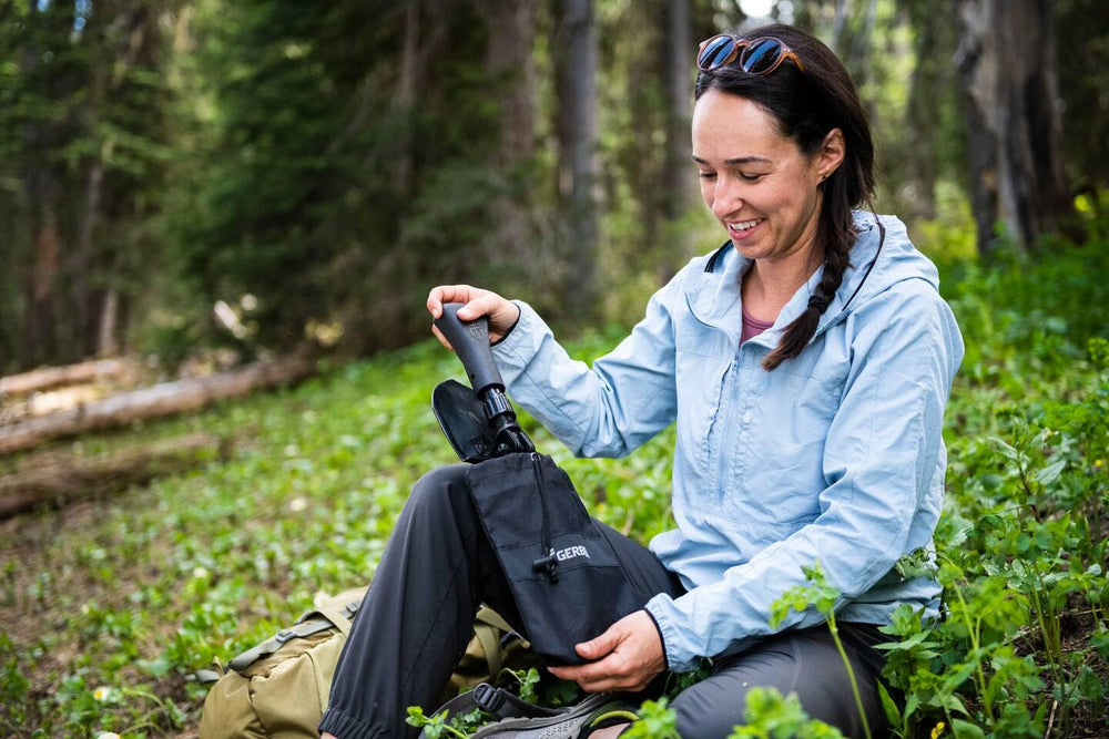 Gerber Gorge packed inside backpack highlighting easy carry for hikers benefit