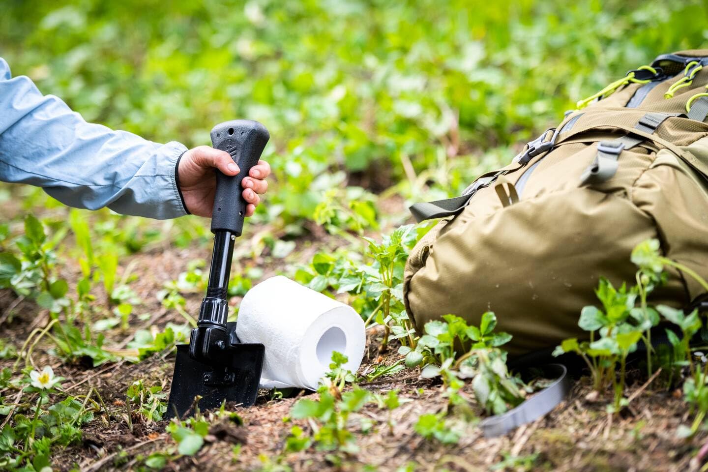 Gerber Gorge in use digging soil to illustrate practical field utility benefit