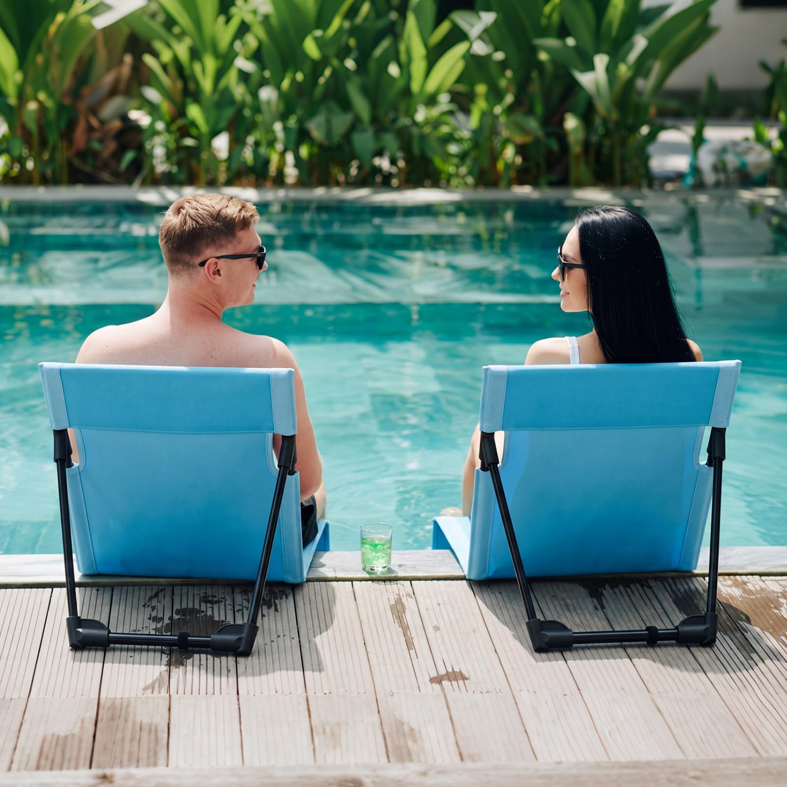 Gerrii two chairs at beach setting showing dual seating for outdoor fun