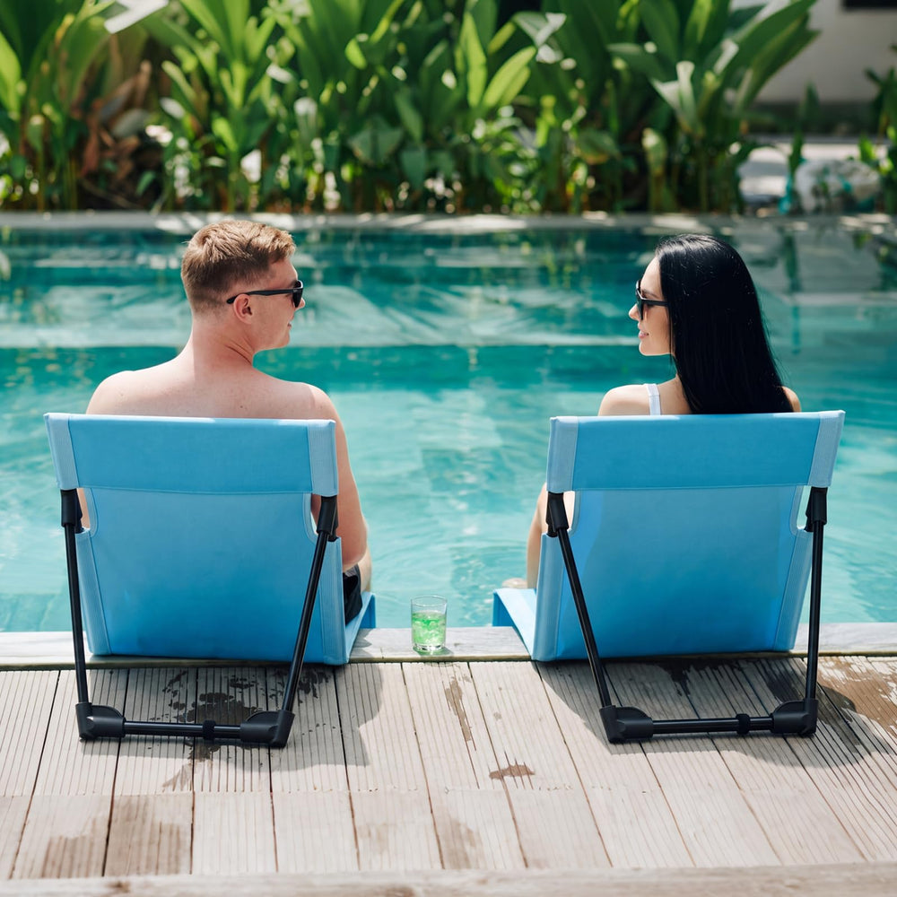 Gerrii two chairs at beach setting showing dual seating for outdoor fun