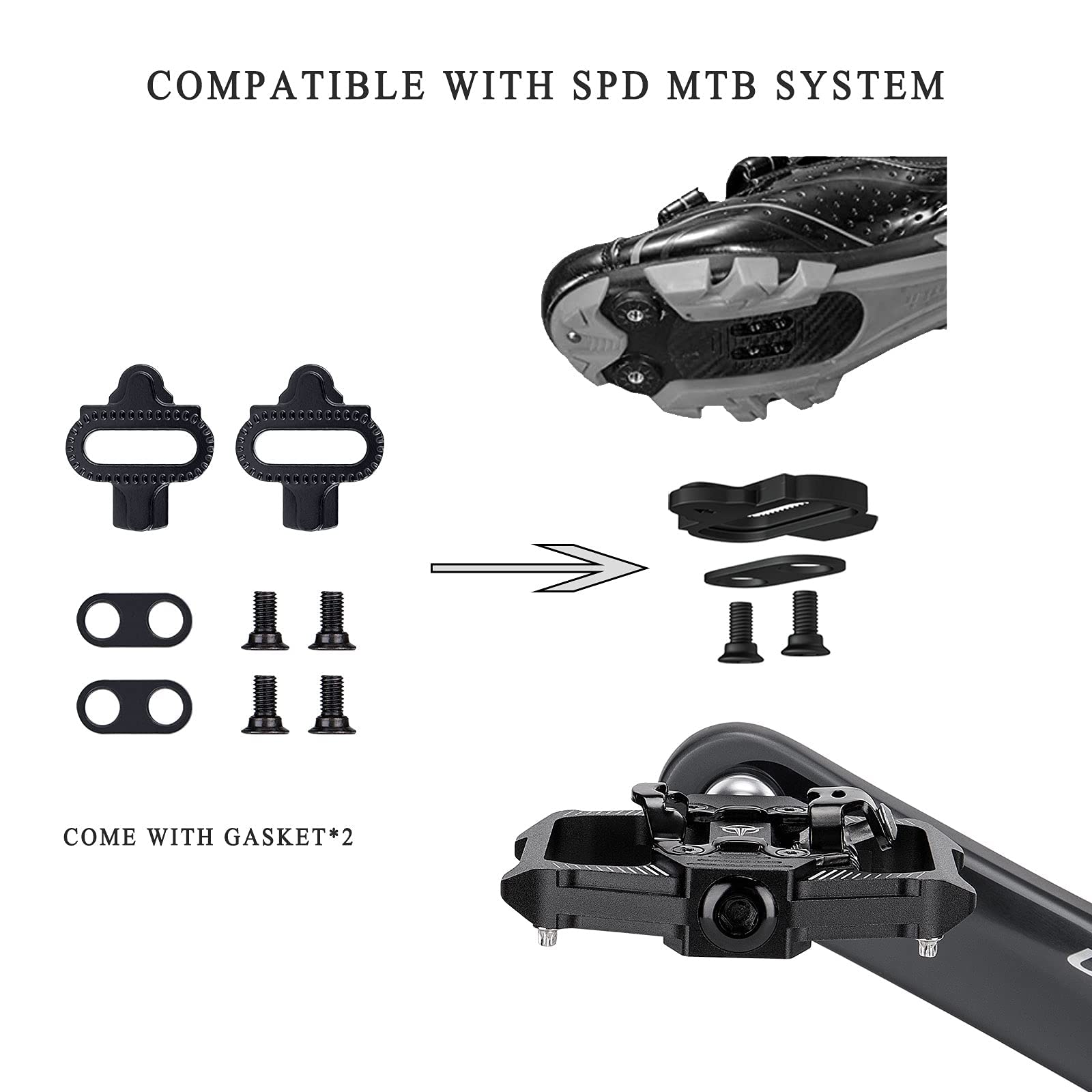 GEWAGE clipless side detail showing SPD-compatible mechanism for efficient power transfer