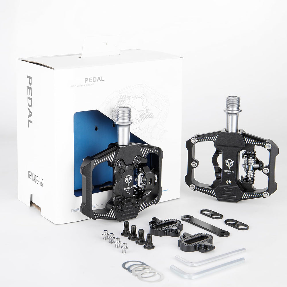 GEWAGE pedal in commuter lifestyle ride highlighting convenience and secure engagement