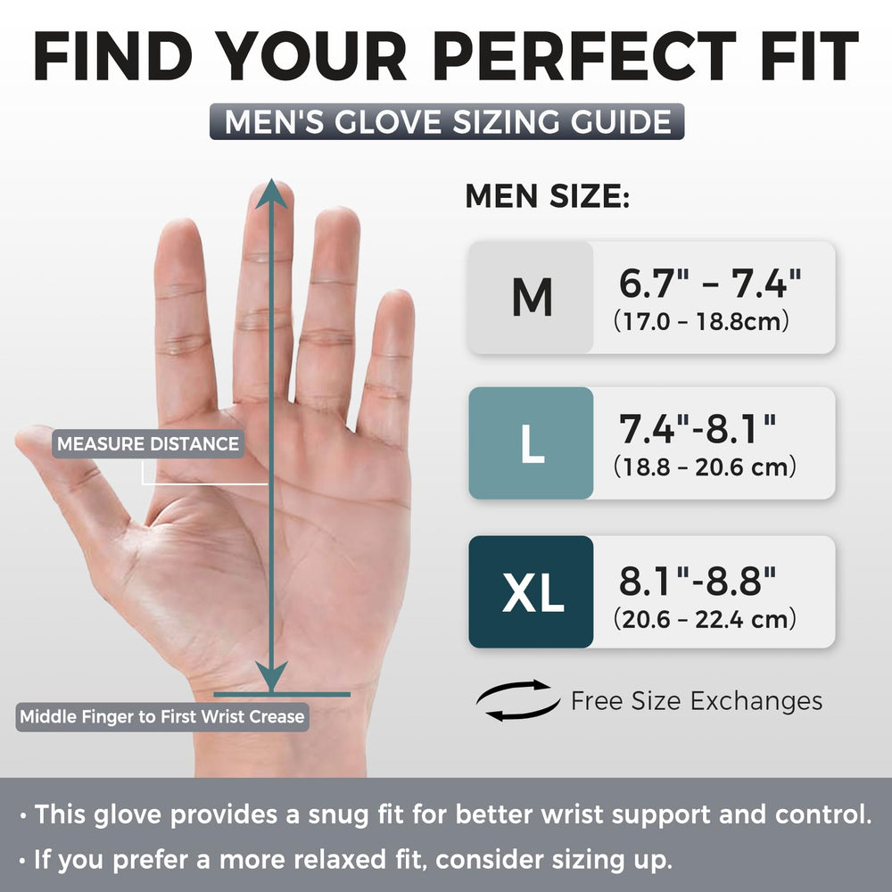 GGPODX glove beside a hand for size reference offering correct fit benefit