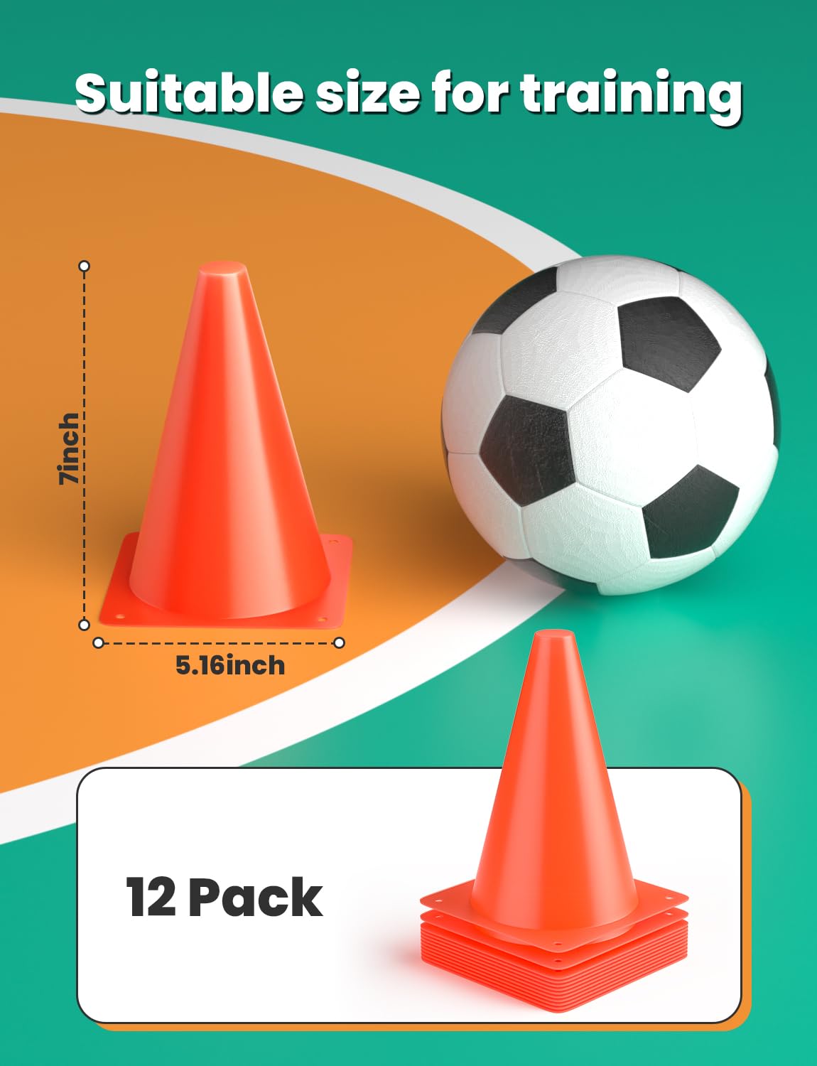 GHB cones arranged on pavement demonstrating agility drill setup benefit