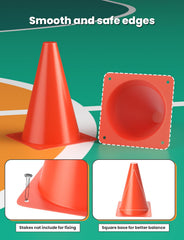 GHB cones stacked compactly for efficient storage and easy transport