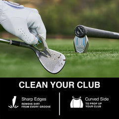 Ghost Golf tool in a golfer's pocket illustrating portability and quick access benefit