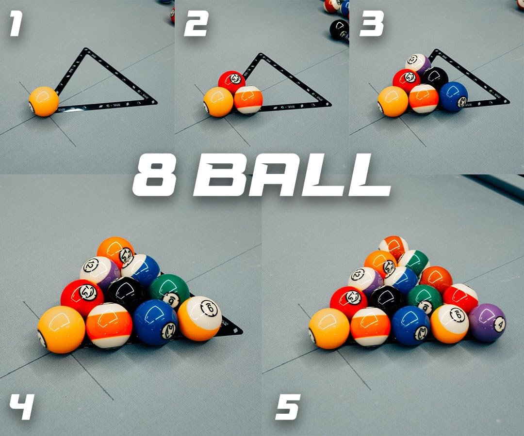 Ghost MagicRack 9-ball template close-up highlighting tight rack consistency