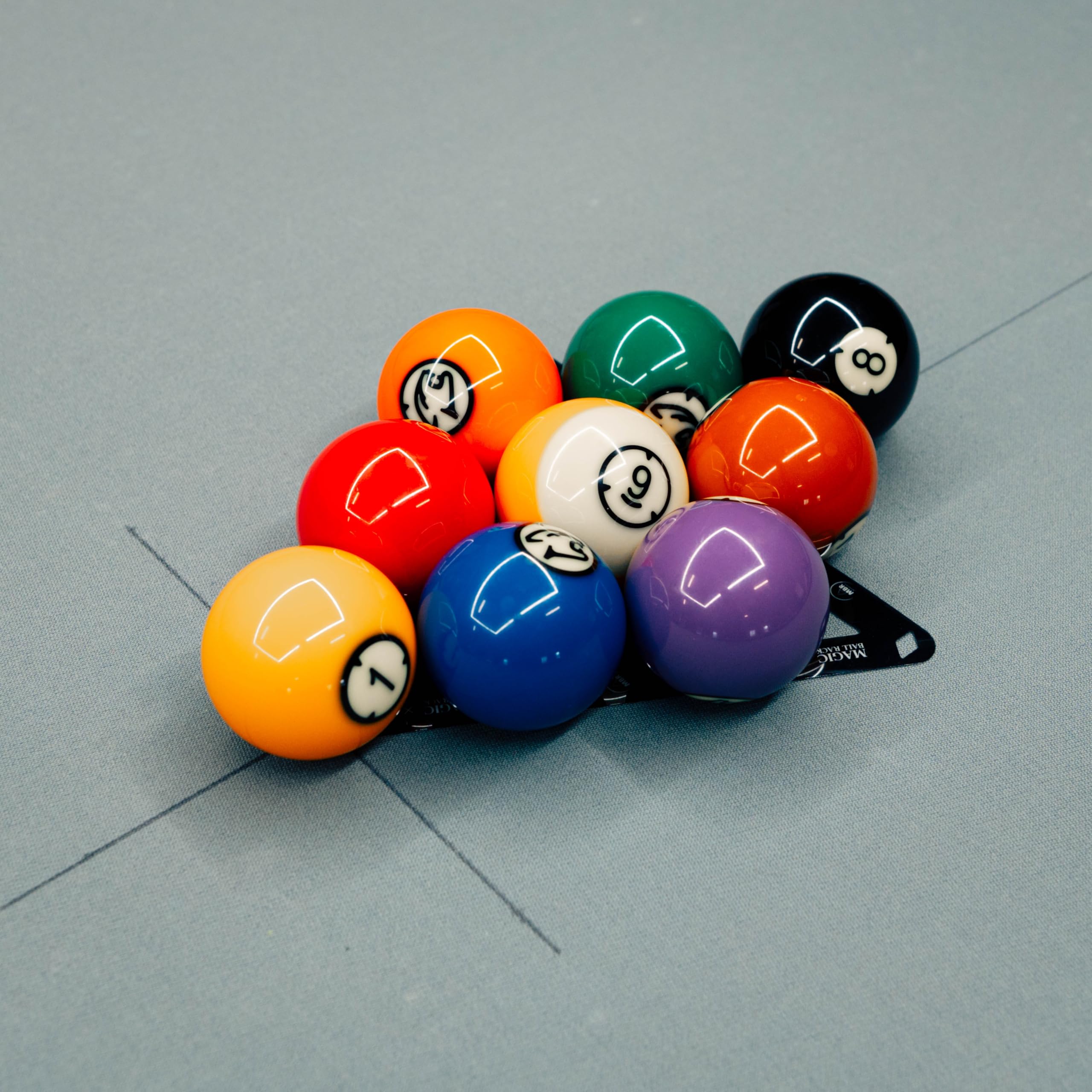Ghost MagicRack in use during a break shot demonstrating consistent setup