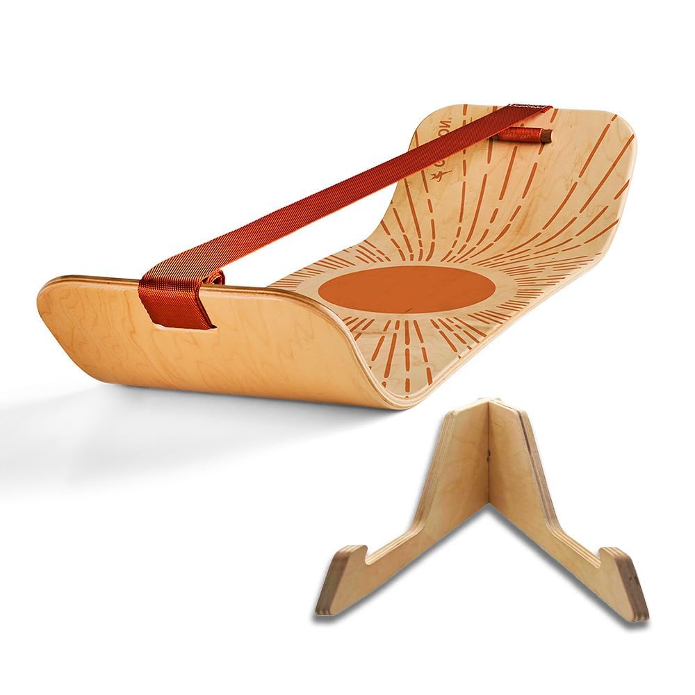 GIBBON SlackBoard front view showing sleek balance board and aesthetic appeal