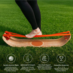 GIBBON SlackBoard Plus cork bottom detail protecting floors and improving grip