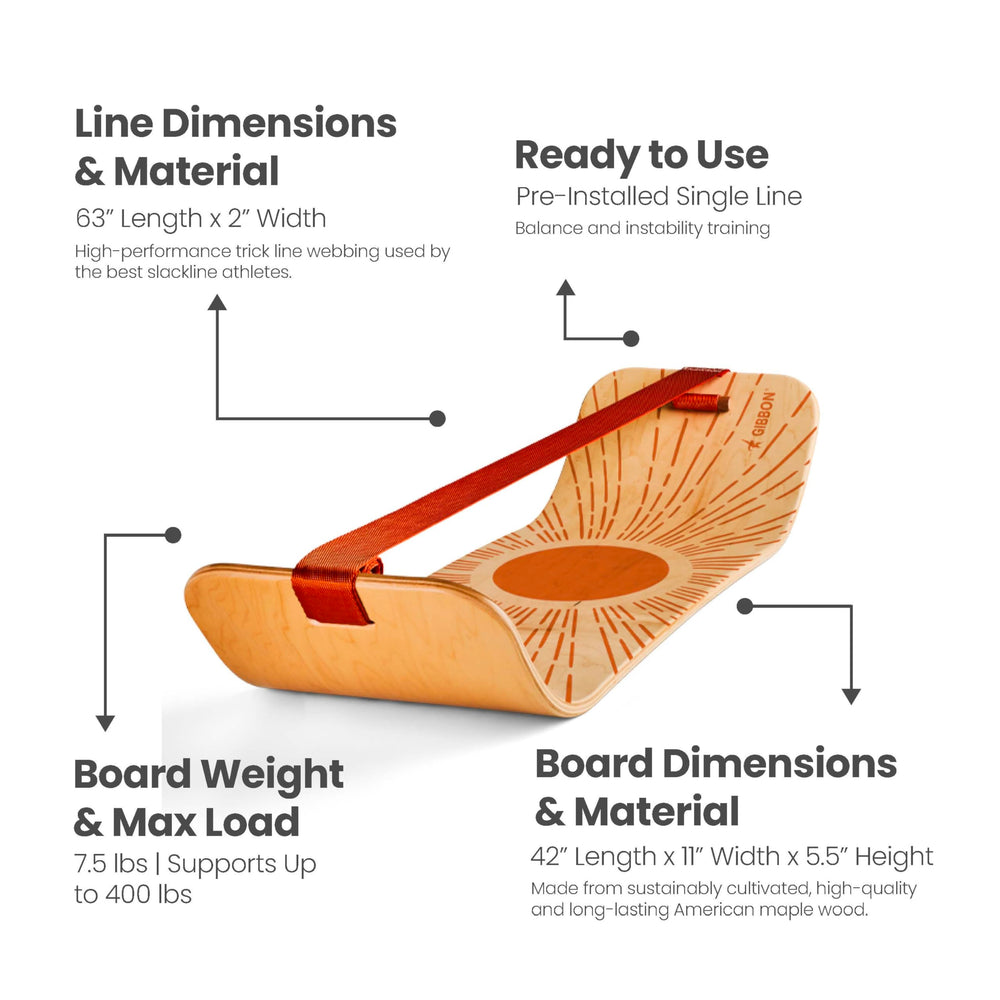 GIBBON SlackBoard size comparison at standing desk showing compact scale and utility