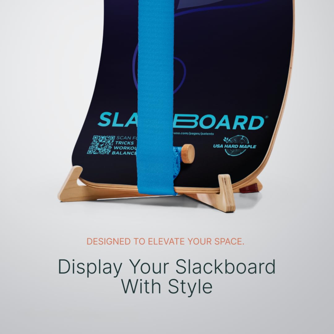GIBBON SlackBoard top view highlighting the board and slackline for stable practice