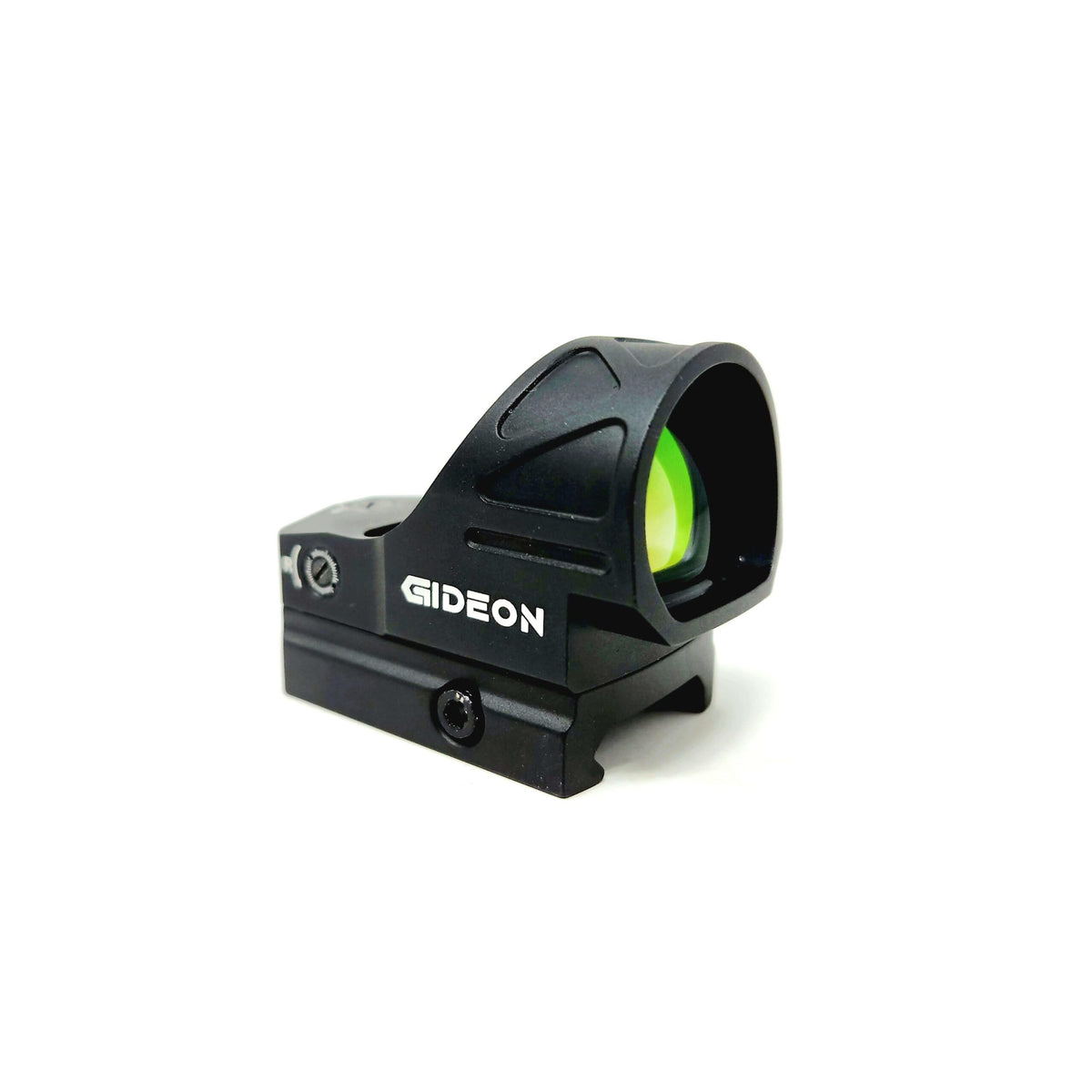 Gideon Optics Omega front view showing compact profile and clear reticle