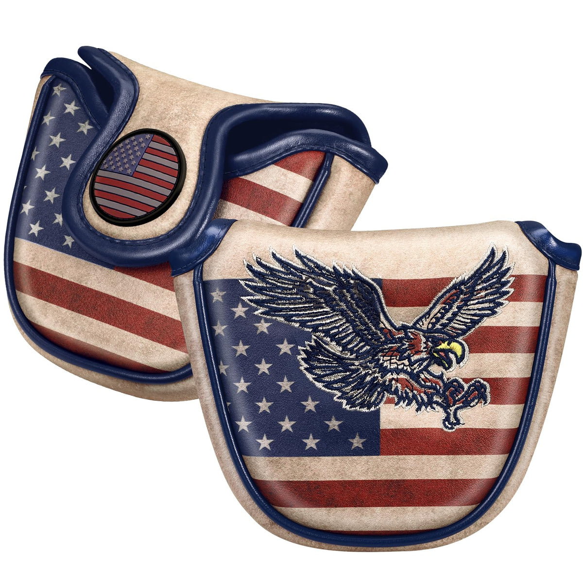 GIGAPOWER front view showing patriotic eagle design and protective fit