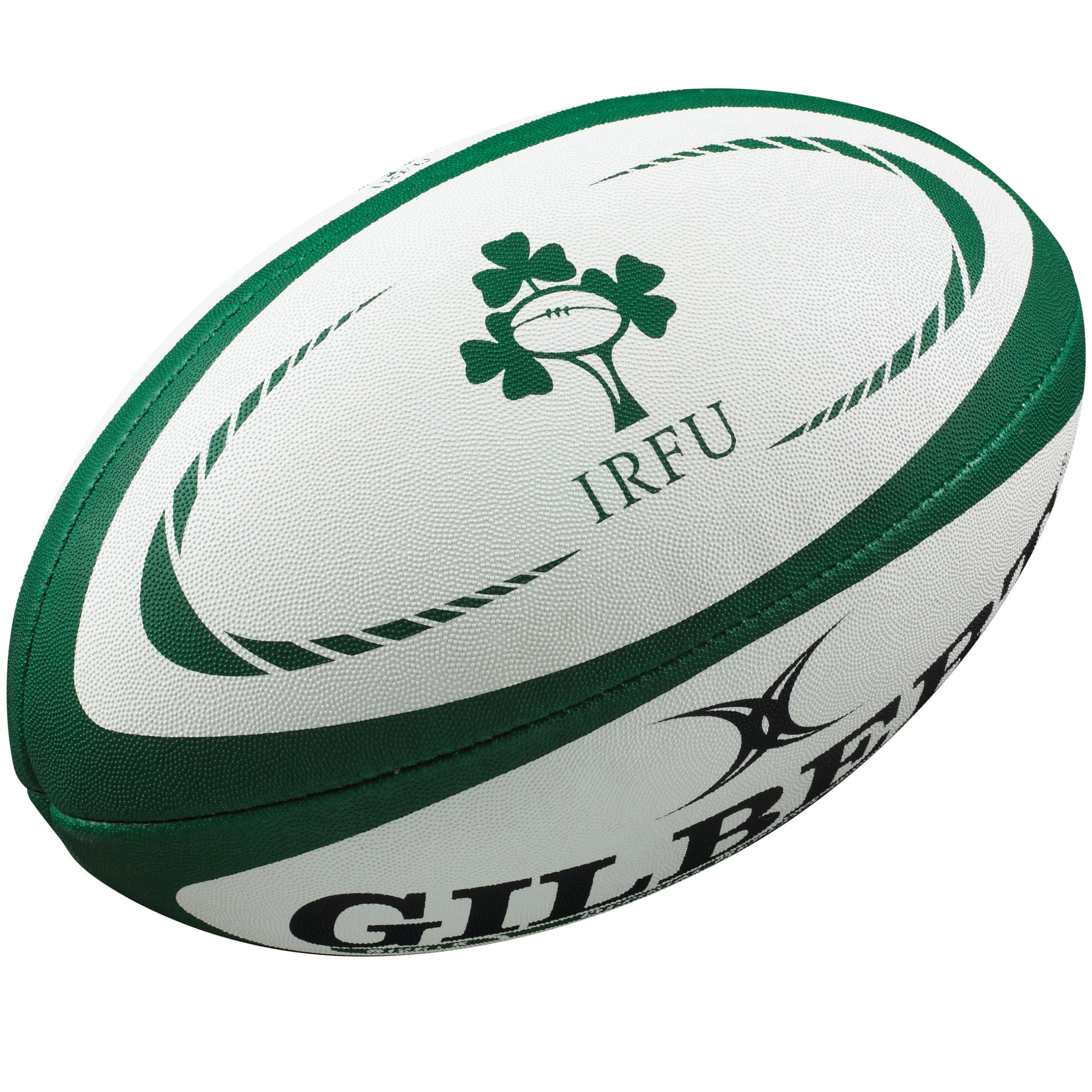 Gilbert ball in play on grass pitch showing practical use for training and recreation