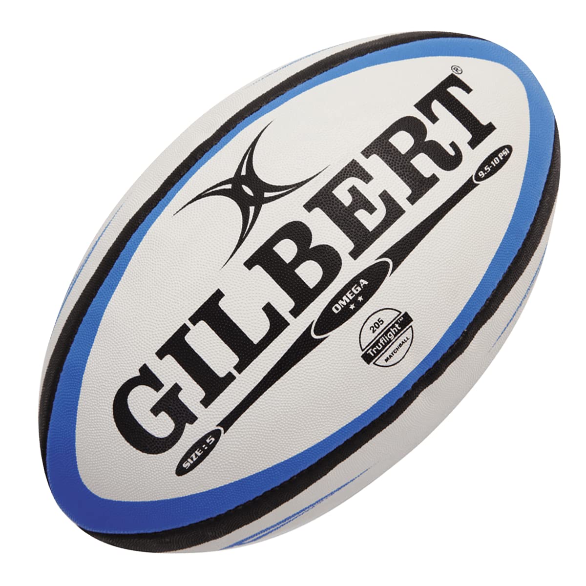 Gilbert Omega front view showing match-ready design and branding for confident play