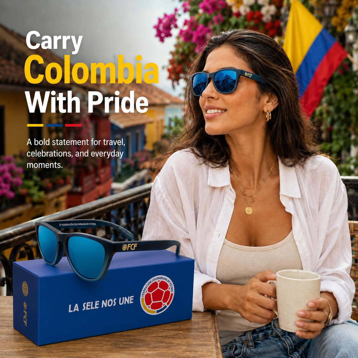 GILDI EYEWEAR held in hand for size comparison showing travel-friendly portability