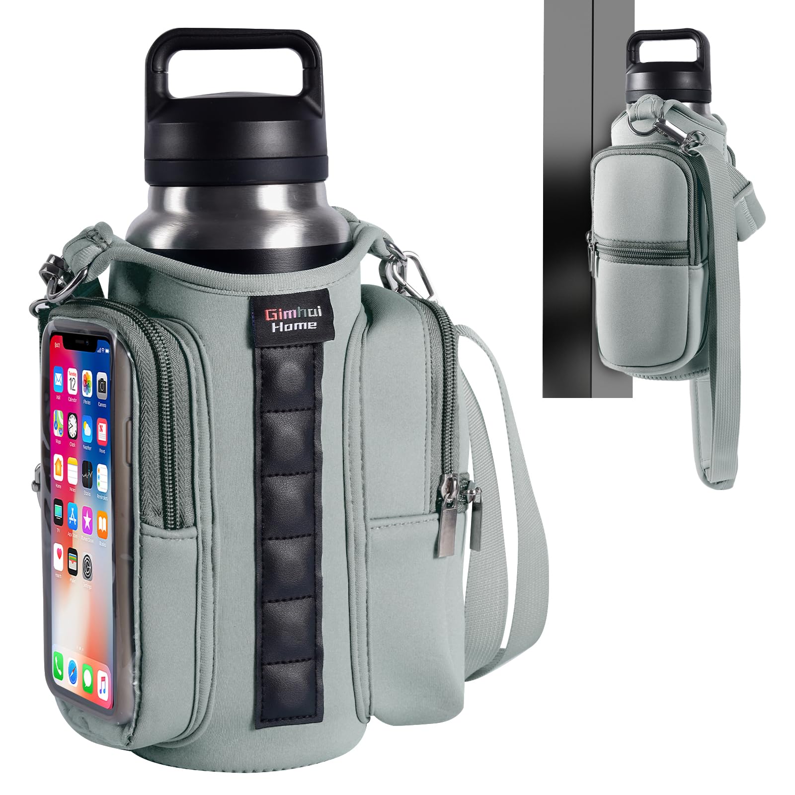 GIMHAI HOME front view of the magnetic gym bag showing compact storage benefit