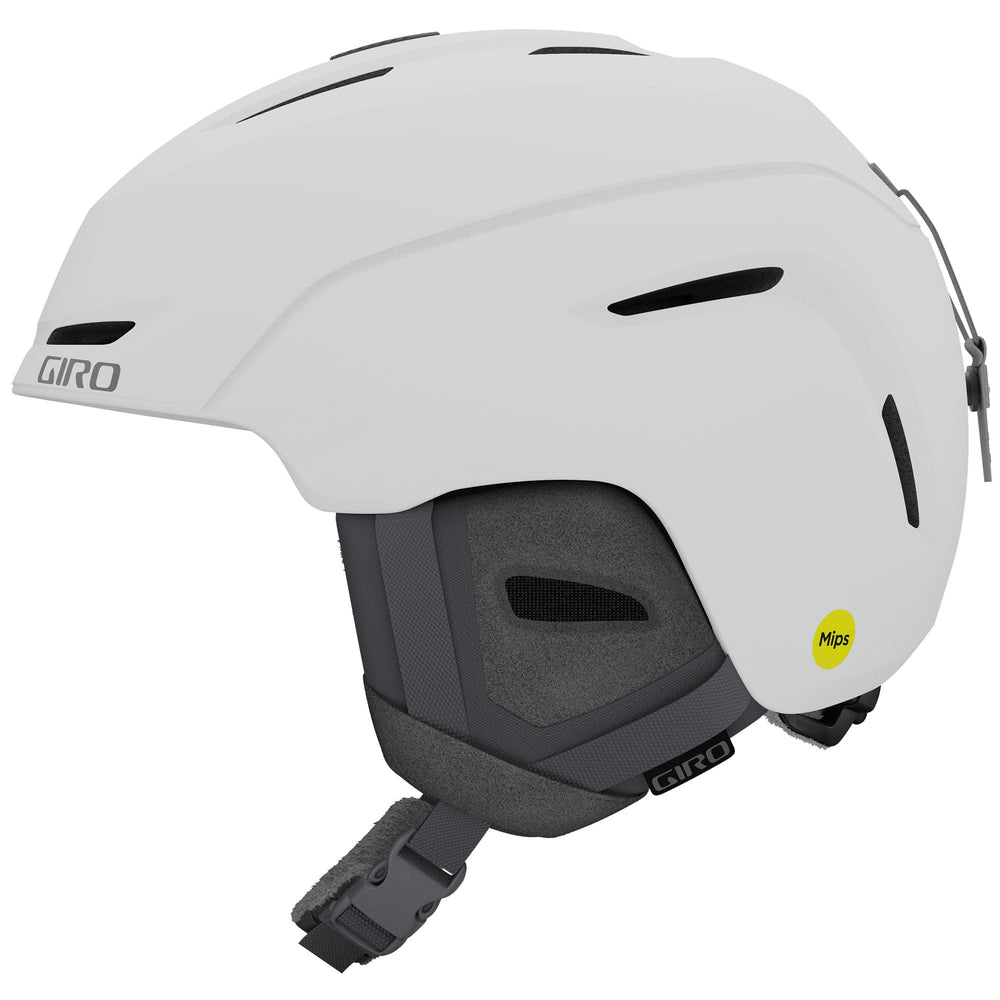Giro Avera front view in matte white showing sleek profile and fit benefit