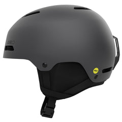 Giro Ledge MIPS front view showing matte graphite shell and confident protection