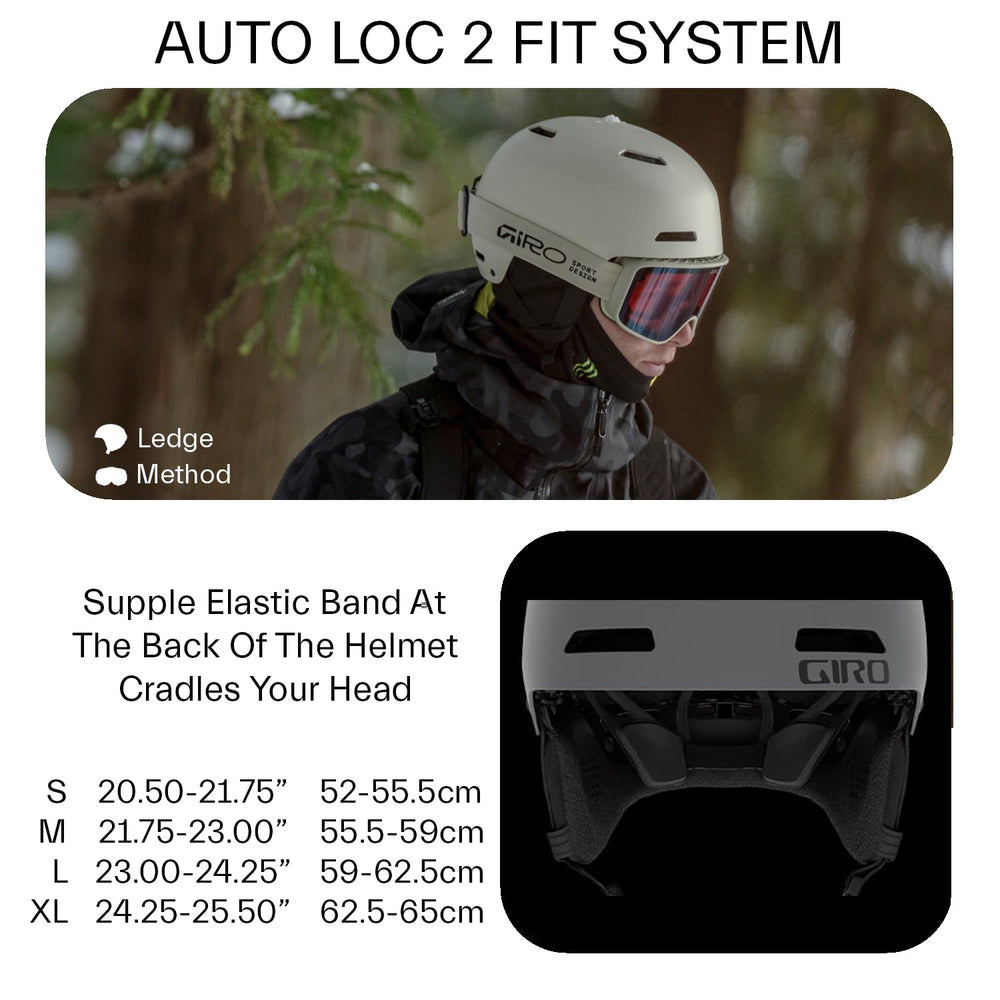 Giro Ledge MIPS with Giro goggle aligned demonstrating fog-reducing compatibility