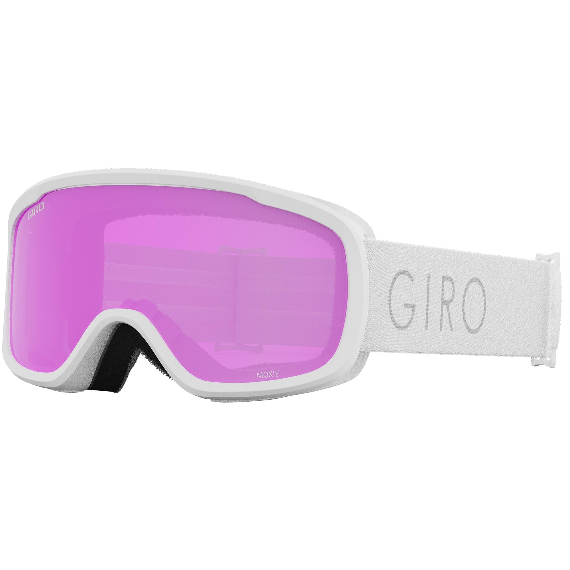 Giro Moxie front view white core light strap showing wide field of view benefit
