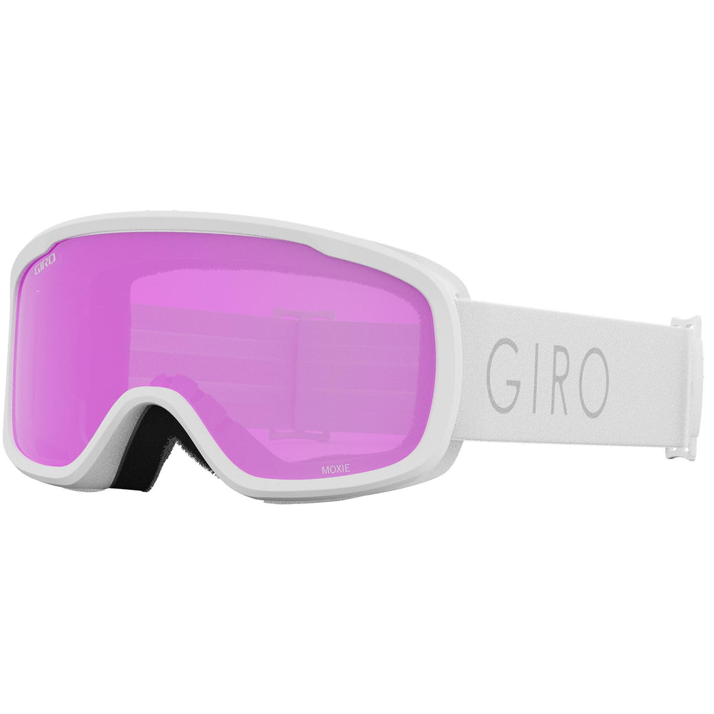 Giro Moxie front view white core light strap showing wide field of view benefit
