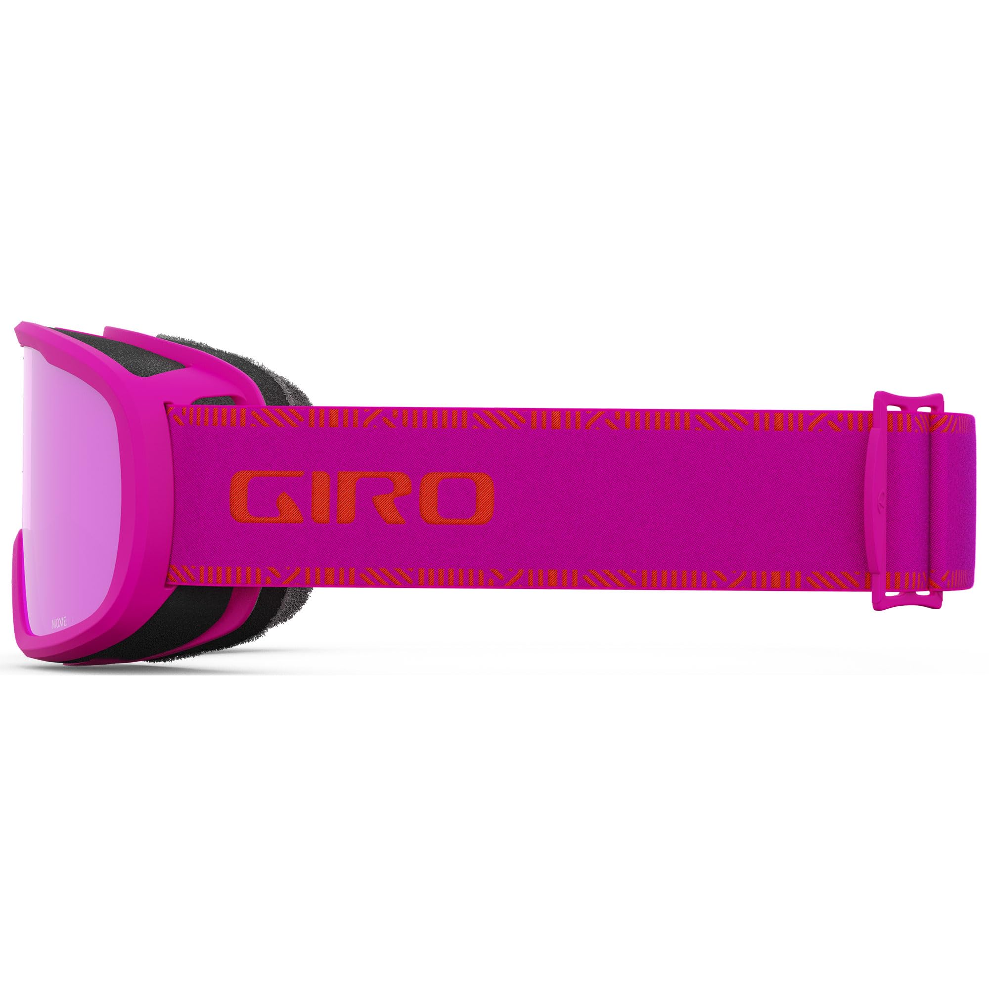 Giro Moxie strap detail with silicone backing preventing slippage on helmet