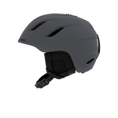 Giro Nine front view matte charcoal showing sleek profile and lightweight benefit