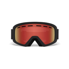 Giro Rev worn with youth helmet demonstrating compatible, gap-free fit and comfort