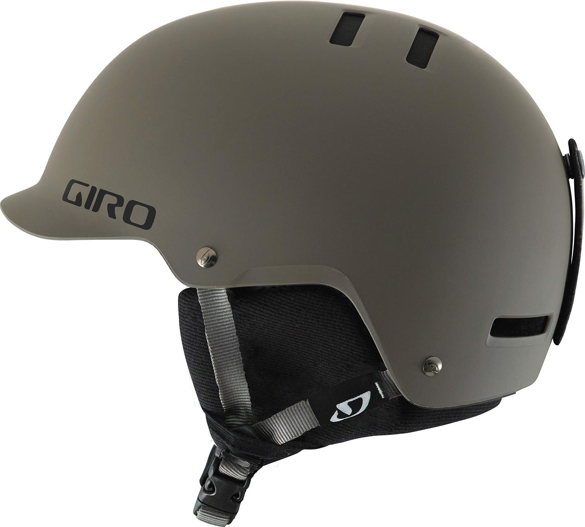 Giro Surface S front view in matte tank showing slim profile and durable shell for protection