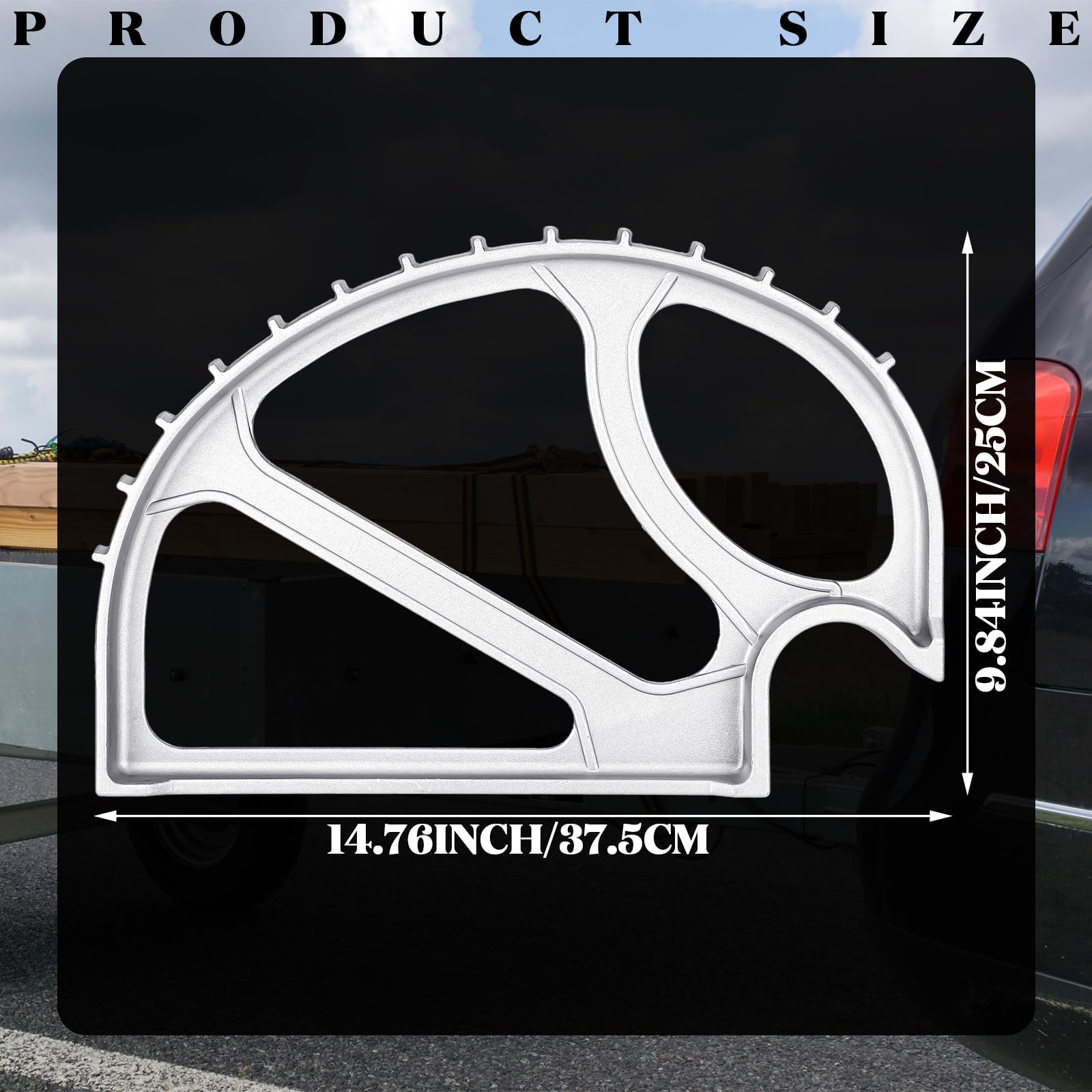 Gisafai jack close-up of polished sand-shot aluminum finish for durability