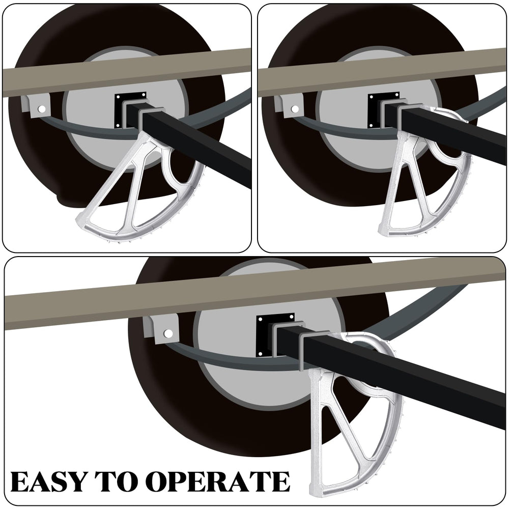 Gisafai jack lifting trailer wheel highlighting reliable 2-ton capacity