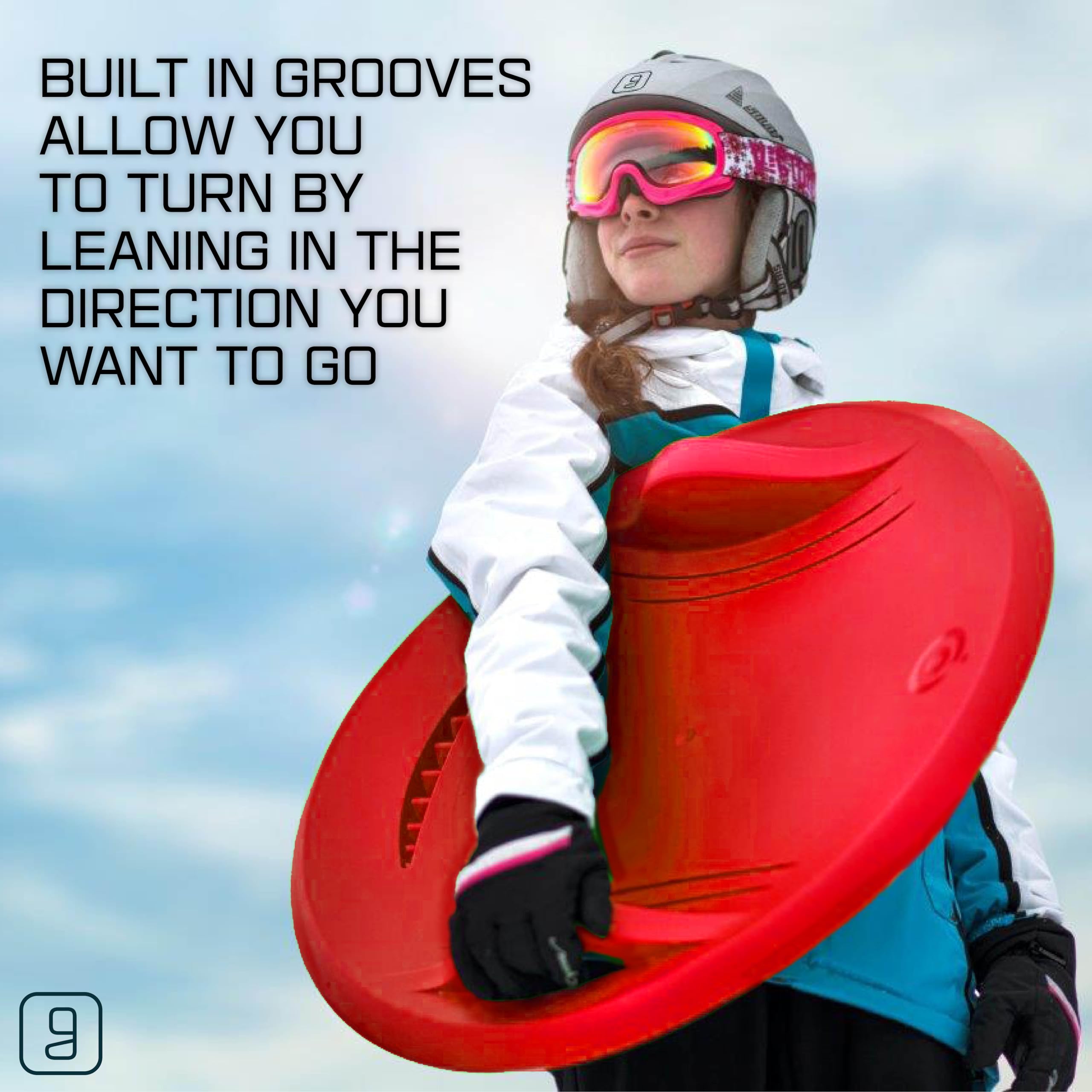 Gizmo Riders speed grooves on running surface for improved turning precision