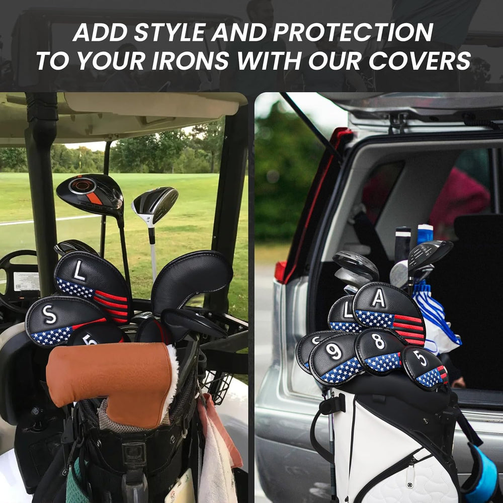 GKandi lifestyle image on the course adding personality and polished look to bag