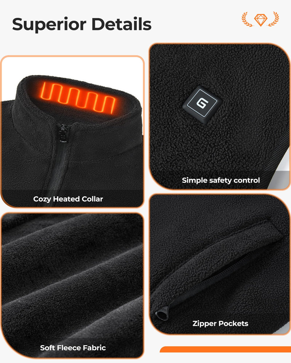 Glaais child wearing heated vest outdoors showing comfortable mobility
