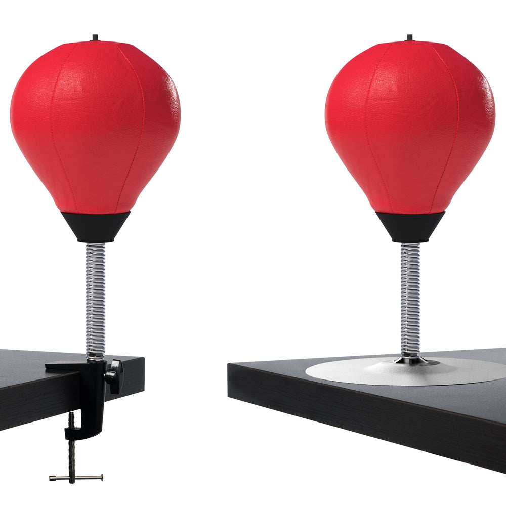 GLACIAL front view of punching bag showing compact design and quick relief