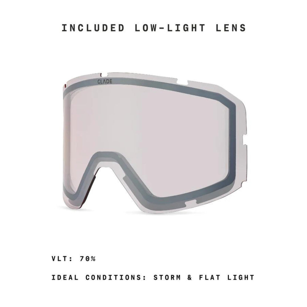GLADE Mesa next to measuring scale showing medium fit and lightweight 146g benefit