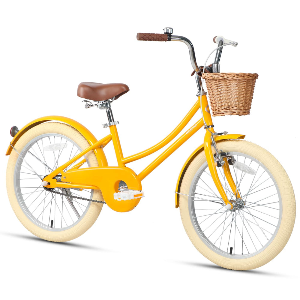 Glerc Little Molly front profile showing retro frame and basket for charming rides