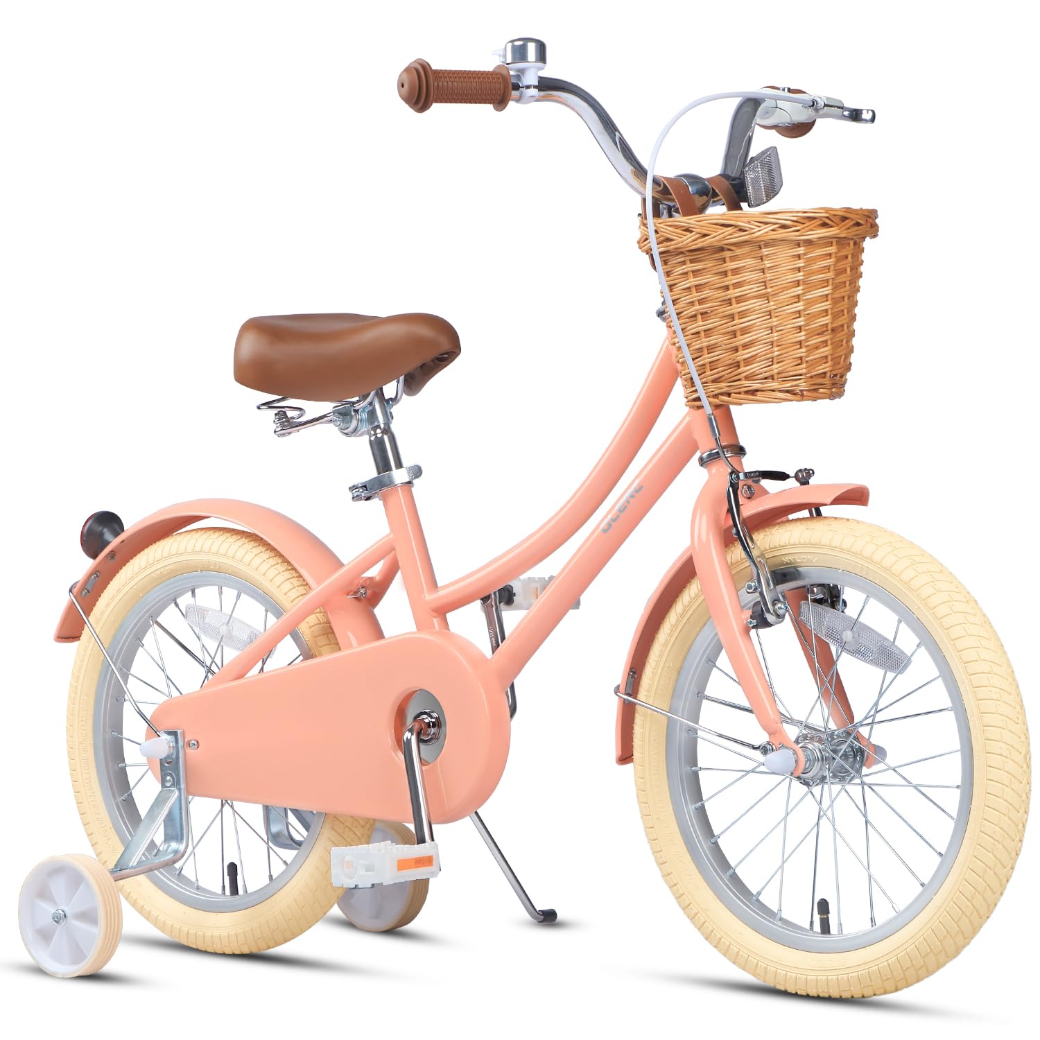 Glerc Little Molly front profile showing retro frame and peach finish for stylish rides
