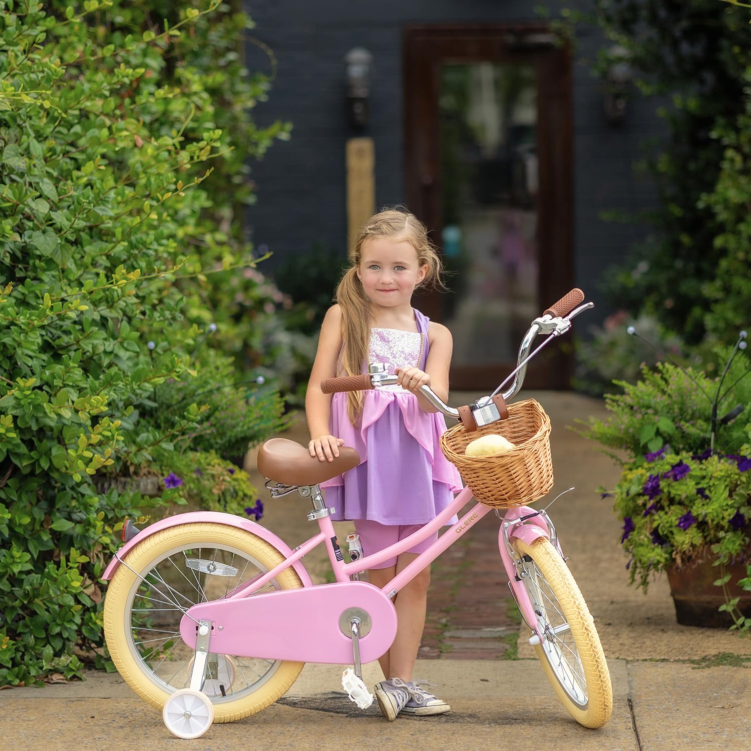 Glerc front wheel and coaster/hand brake assembly for secure stopping