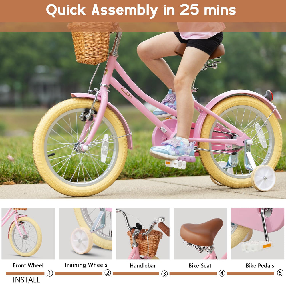 Glerc bike in park with child riding, illustrating fun neighborhood use