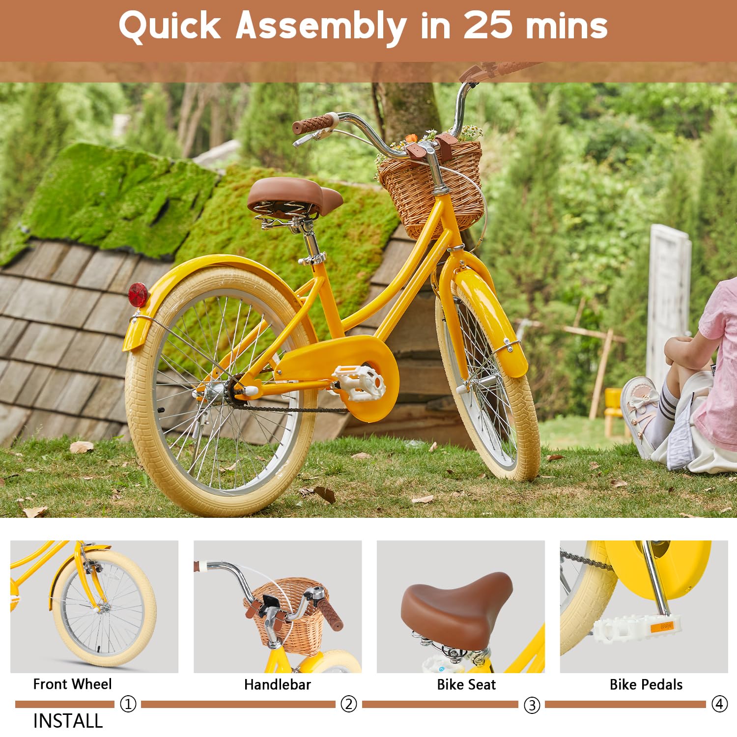 Glerc Little Molly kickstand and chainguard view for simple parking and protection