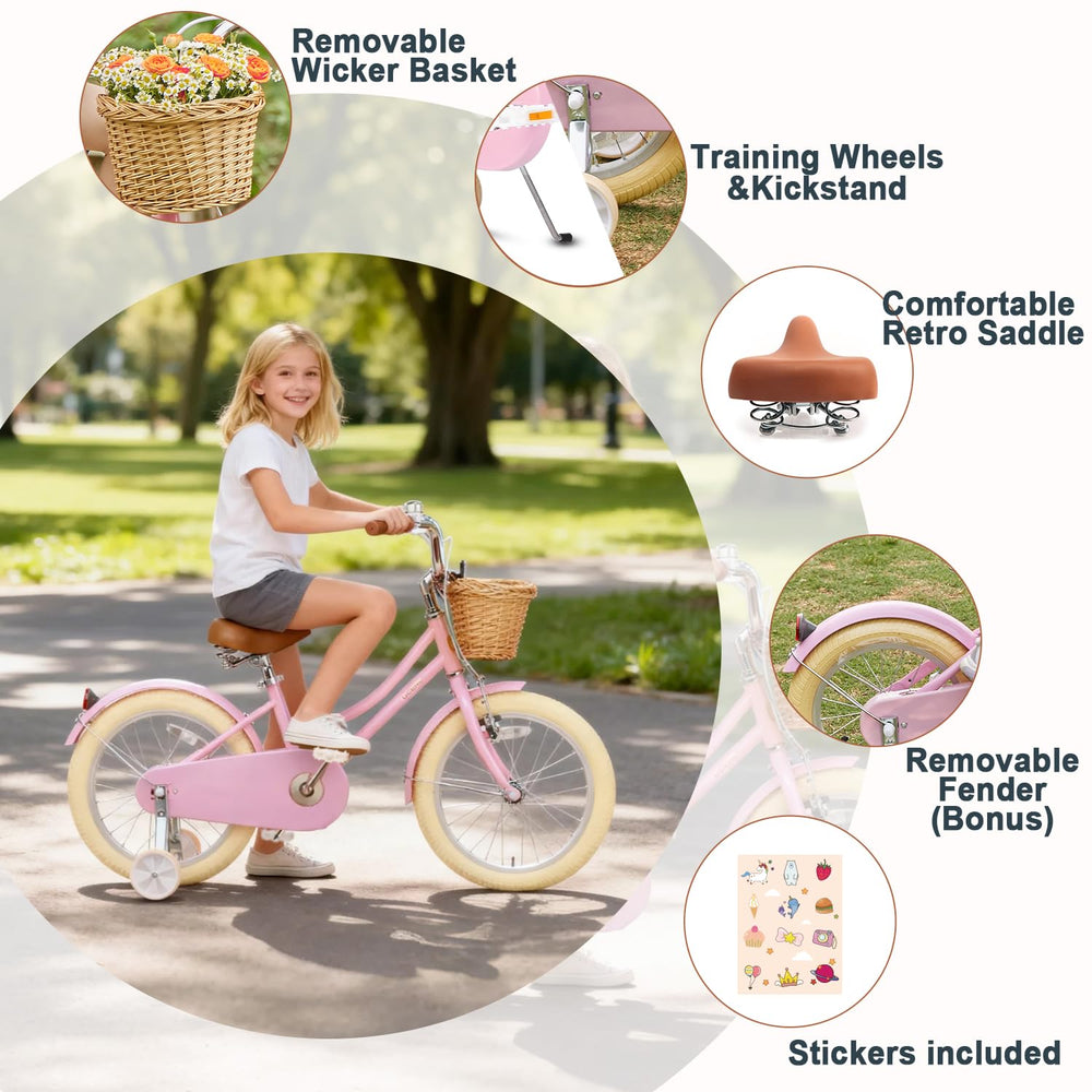 Glerc wicker basket close-up holding toys for easy cargo on rides