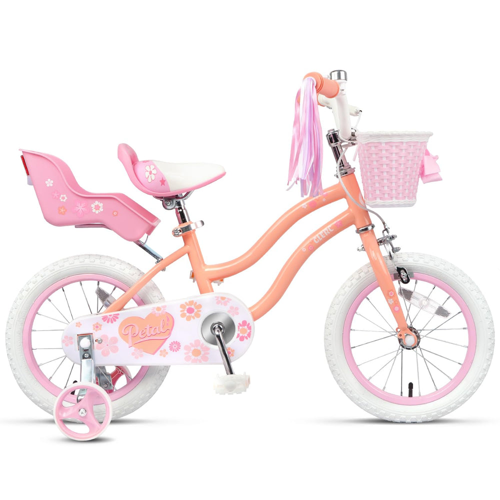 Glerc bike beside child to show scale and recommended size and fit