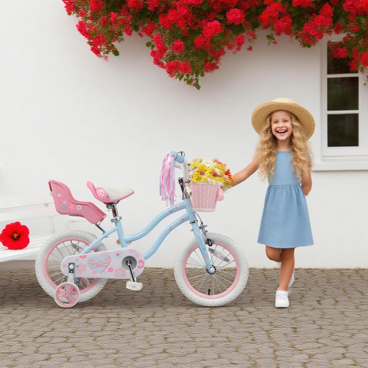 Glerc training wheels installed to show beginner stability benefit