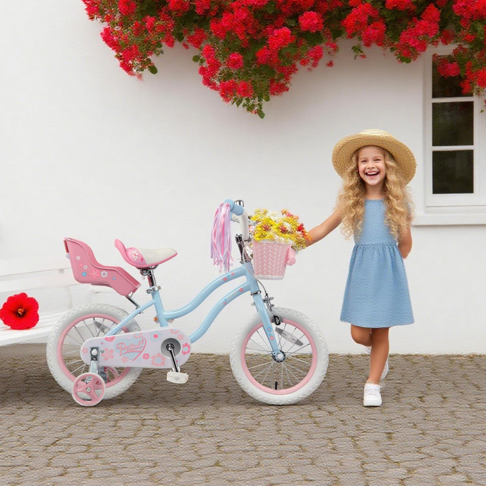 Glerc training wheels installed to show beginner stability benefit