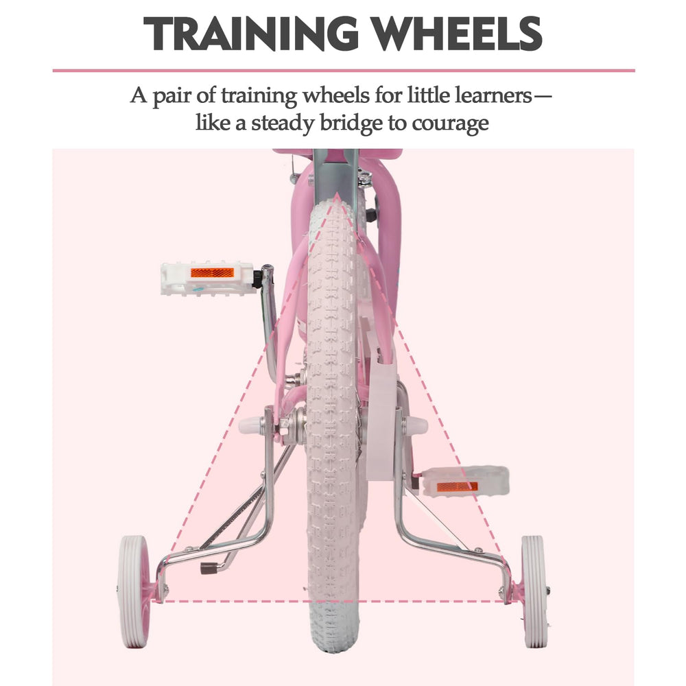 Glerc Petal wheel and brake close-up highlighting dual-brake safety system