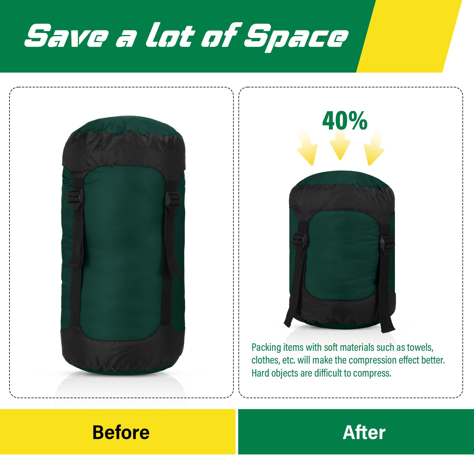 GliCraft compression strap detail with quick-release buckle for fast space saving