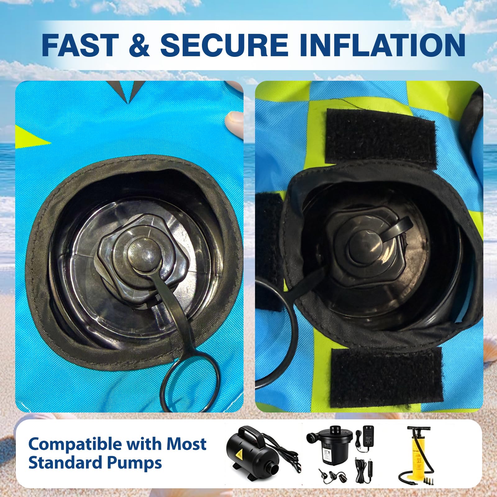 Glintade heavy-duty tow ring and reinforced stitching for secure hitching